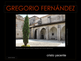CRISTO YACENTE de Gregorio Fernández