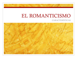 EL ROMANTICISMO - Lengua castellana y literatura