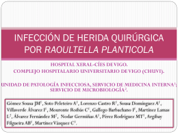 INFECCIÓN DE HERIDA QUIRÚRGICA POR RAOULTELLA