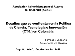 Diapositiva 1 - Asociación Colombiana para el