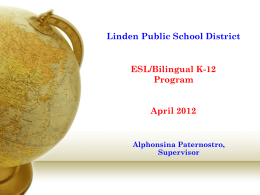 Linden School District Administrators’ Meeting