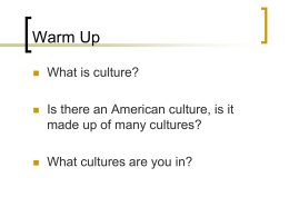 The Basis of Culture