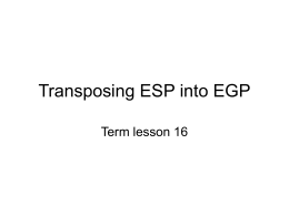 Transposing ESP into EGP