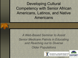Developing Cultural Competency with Senior African