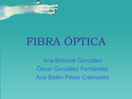 FIBRA ÓPTICA - Universidad de Alicante