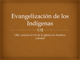 Evangelización de los Indígenas