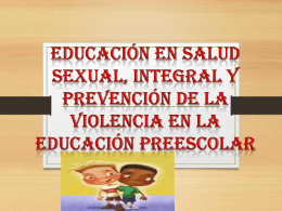 Educación en salud sexual, integral y prevención