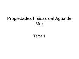 Propiedades Físicas del Agua de Mar - UNAM -