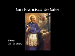 San Francisco de Sales. - La Visitación de Santa