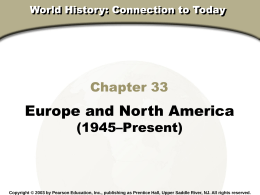 World History Connections to Today