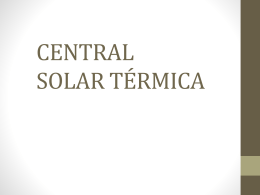 CENTRAL SOLAR TÉRMICA
