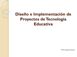 Diseño e Implementación de Proyectos Educativos