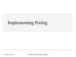 A Second Look At Prolog