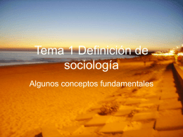Tema 1 Definición de sociología