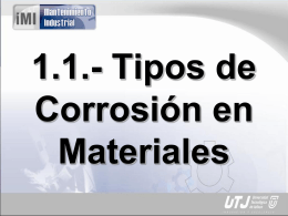 1.1.- Tipos de Corrosión en Materiales