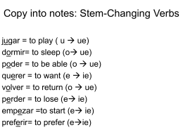 Copy into notes: Stem