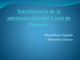 Traspaso de administración del Canal de Panamá.
