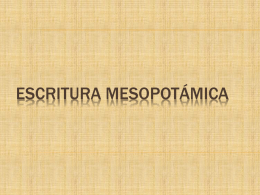ESCRITURA MESOPOTÁMICA