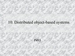 10. Distributed objecct