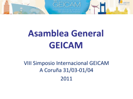 Diapositiva 1 - GEICAM