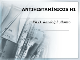 AGENTES ANTIHISTAMÍNICOS H1