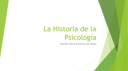 La Historia de la Psicología