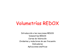 Volumetrías REDOX