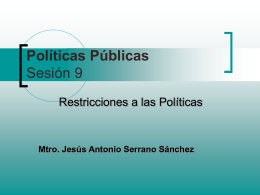 Políticas Públicas Sesión 9