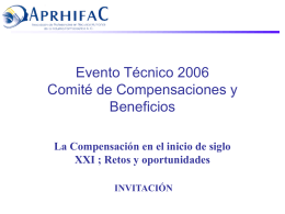 Evento Técnico 2006 Comité de Compensaciones y