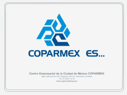 Diapositiva 1 - Reports | :::Coparmex::: Ciudad de