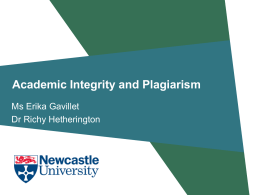 Academic integrity. Plagiarism – what’s okay and