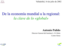 De la economía mundial a la regional: la clave de