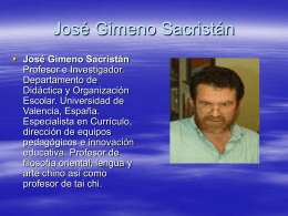 José Gimeno Sacristán