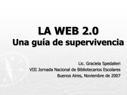 LA WEB 2.0 Una guía de supervivencia