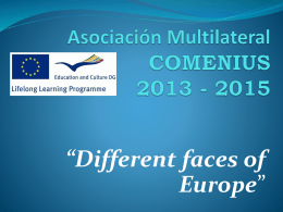 Asociación Multilateral COMENIUS 2013