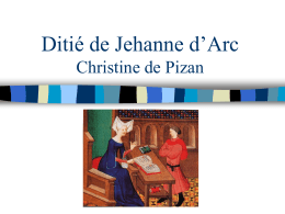 Ditié de Jehanne d’Arc