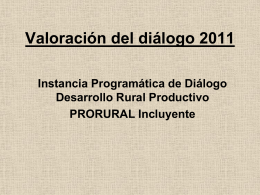 Resultados del diálogo 2011