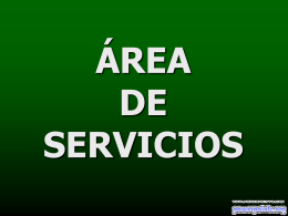 Área de servicios