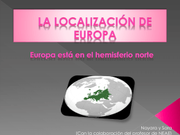 La localización de Europa