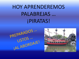 HOY APRENDEREMOS PALABREJAS… ¡PIRATAS!