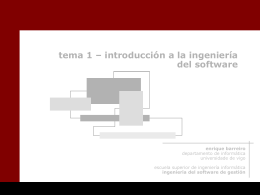 tema 1: introducción a la ingeniería del software