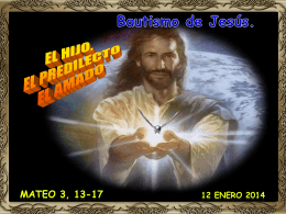 Bautismo de Jesús -B- - CONGREGACIÓN DE LA MISIÓN