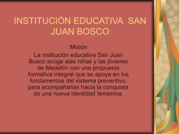 INSTITUCIÓN EDUCATIVA SAN JUAN BOSCO