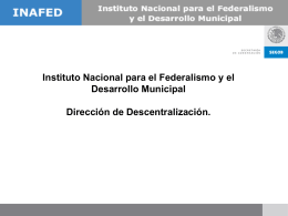 Instituto Nacional para el Federalismo y el