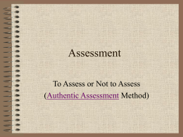 Assessment