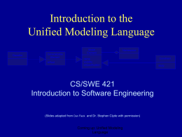 Introduction to UML - George Mason University