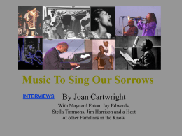 Music To Sing Our Sorrows