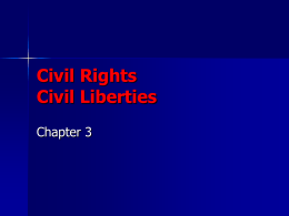 Civil Rights Civil Liberties