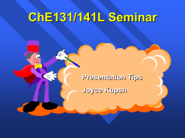 Joyce Kupsch Big Presentation