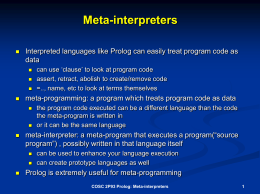 Meta-interpreters